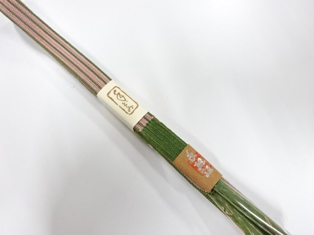 JAPANESE KIMONO / UNUSED HAND-TIED OBIJIME